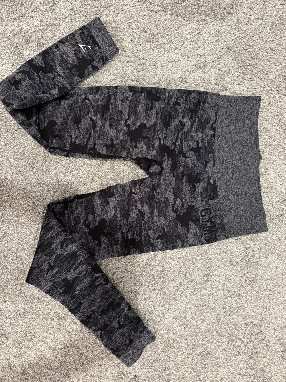 Gymshark Dark Slate Graphic Text Image - 'Adapt Camo'